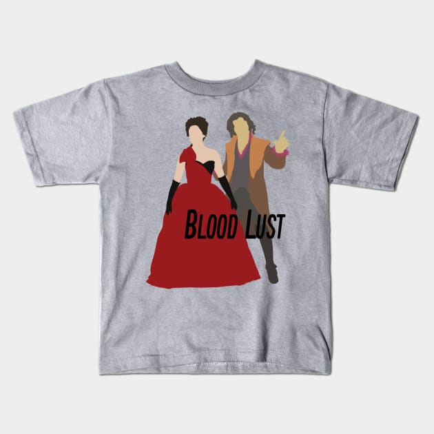 Cora and Rumplestiltskin - Blood Lust Kids T-Shirt by eevylynn